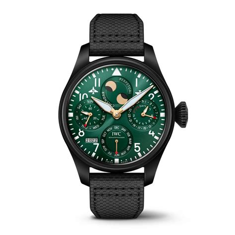 iwc iw503005|IWC Big Pilot Racing Green Perpetual Automatic Green Dial.